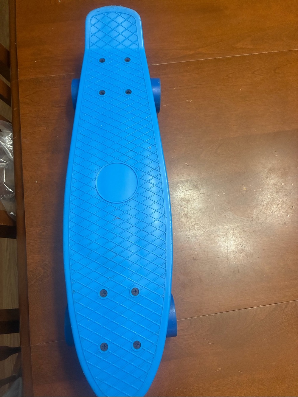 SHEIN Bright Blue Kids Plastic Cruiser Skateboard